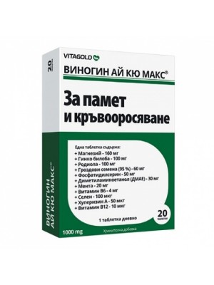 VINOGIN IQ MAX 20 capsules